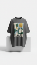 Oversized Graphic Tee with Faded Print